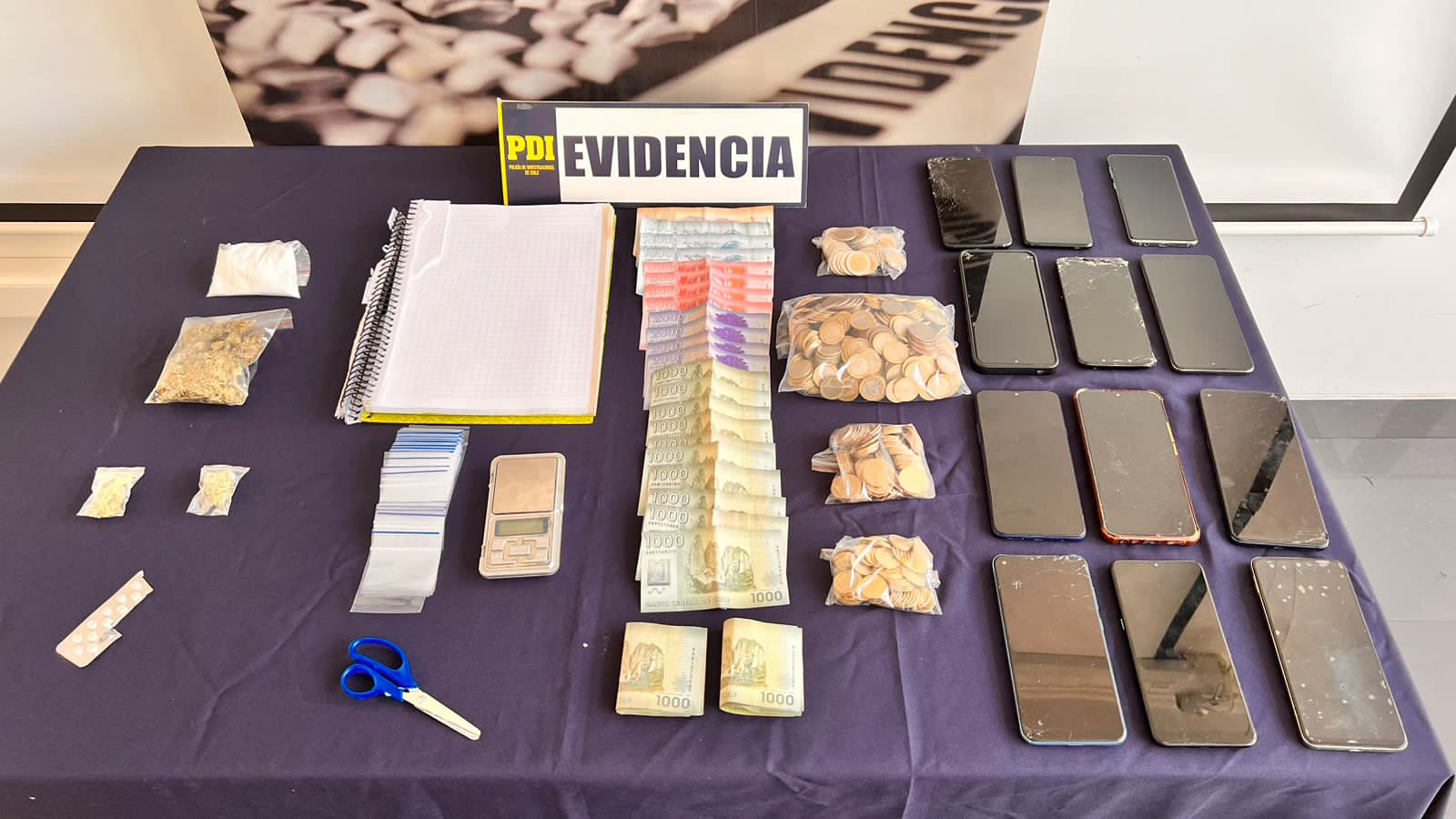 SANTA CRUZ: TRES DETENIDOS TRAS PROCEDIMIENTOS ANTIDROGAS DE LA PDI